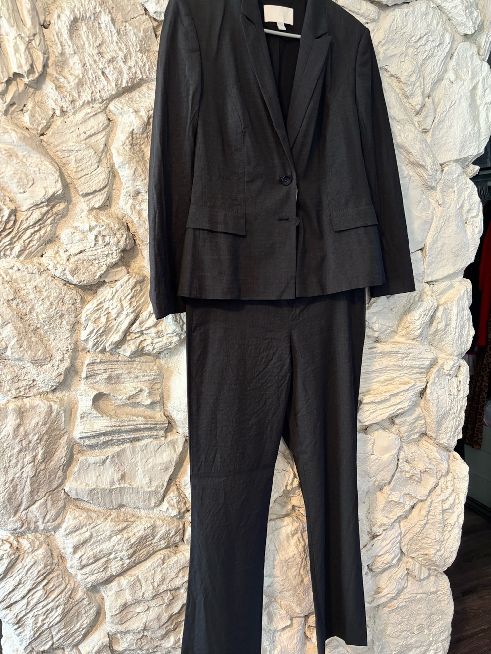 Boss Women's Black Two-Piece Tailored Pantsuit